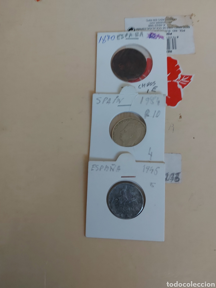 Monedas de Espa&ntilde;a: 1870 1945 1984 - Foto 1