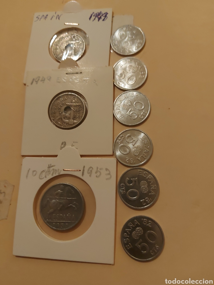 Monedas de Espa&ntilde;a: 9 monedas49 53 y1980 - Foto 1