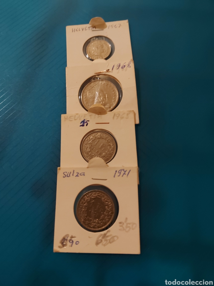 Monedas de Espa&ntilde;a: 4 monedas deSuiza - Foto 1