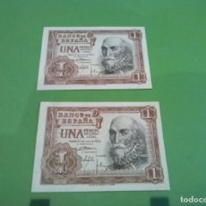 Monedas de España: PAREJA DE BILLETES DE 1 PTS 1953 MARQUES DE SANTA CRUZ , E.B.C. Y CORRELATIVOS.. Lote 387787599