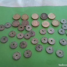 Monedas de España: LOTE DE 10 MONEDAS 100 PTS Y 30 MONEDAS DE 0,50 CTS AGUJERO , VER