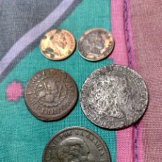 Monedas de España: BARATO LOTE DE 32 MONEDAS DIVERSAS ISABEL II ALFONSO XII ALFONSO XIII REPÚBLICA VER FOTOS