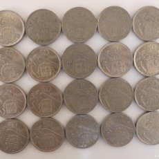 Monedas de España: COLECCION LOTE DE 20 MONEDAS DE 50 PESETAS AÑO 1957. Lote 399003484