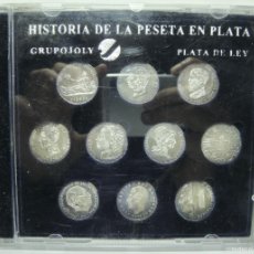 Monedas de España: COLECCIÓN DE MONEDAS. HISTORIA DE LA PESETA. PLATA .925 MLS. Lote 399508779