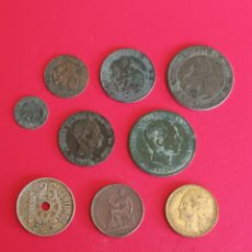 Monedas de España: LOTE DE 11 MONEDAS ANTIGUAS.
