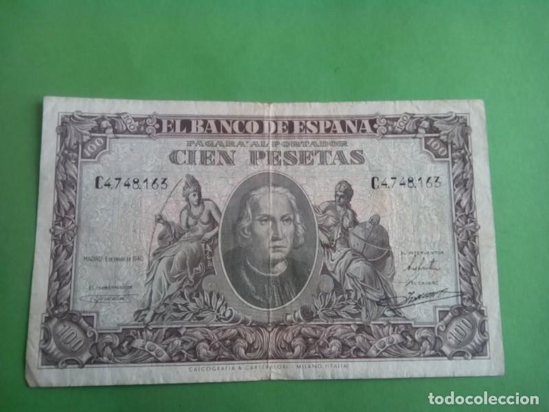 Monedas de Espa&ntilde;a: BILLETE DE 100 PTS 1940 , B.C. - Foto 2
