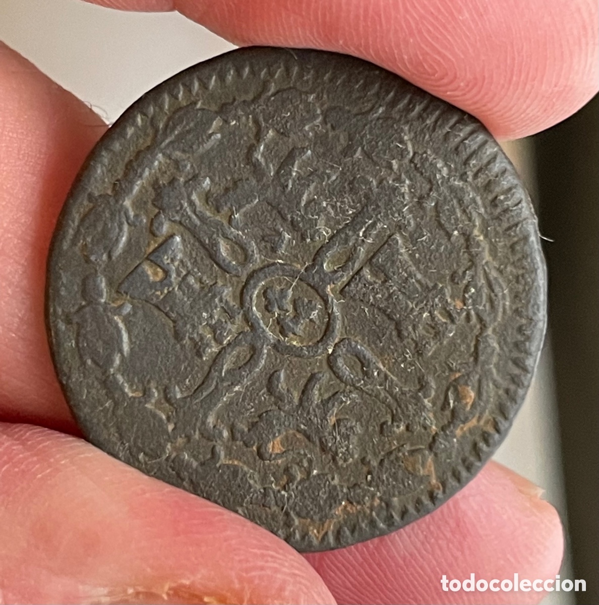 Monedas de Espa&ntilde;a: Lote de cobres variados. Monedas - Foto 3