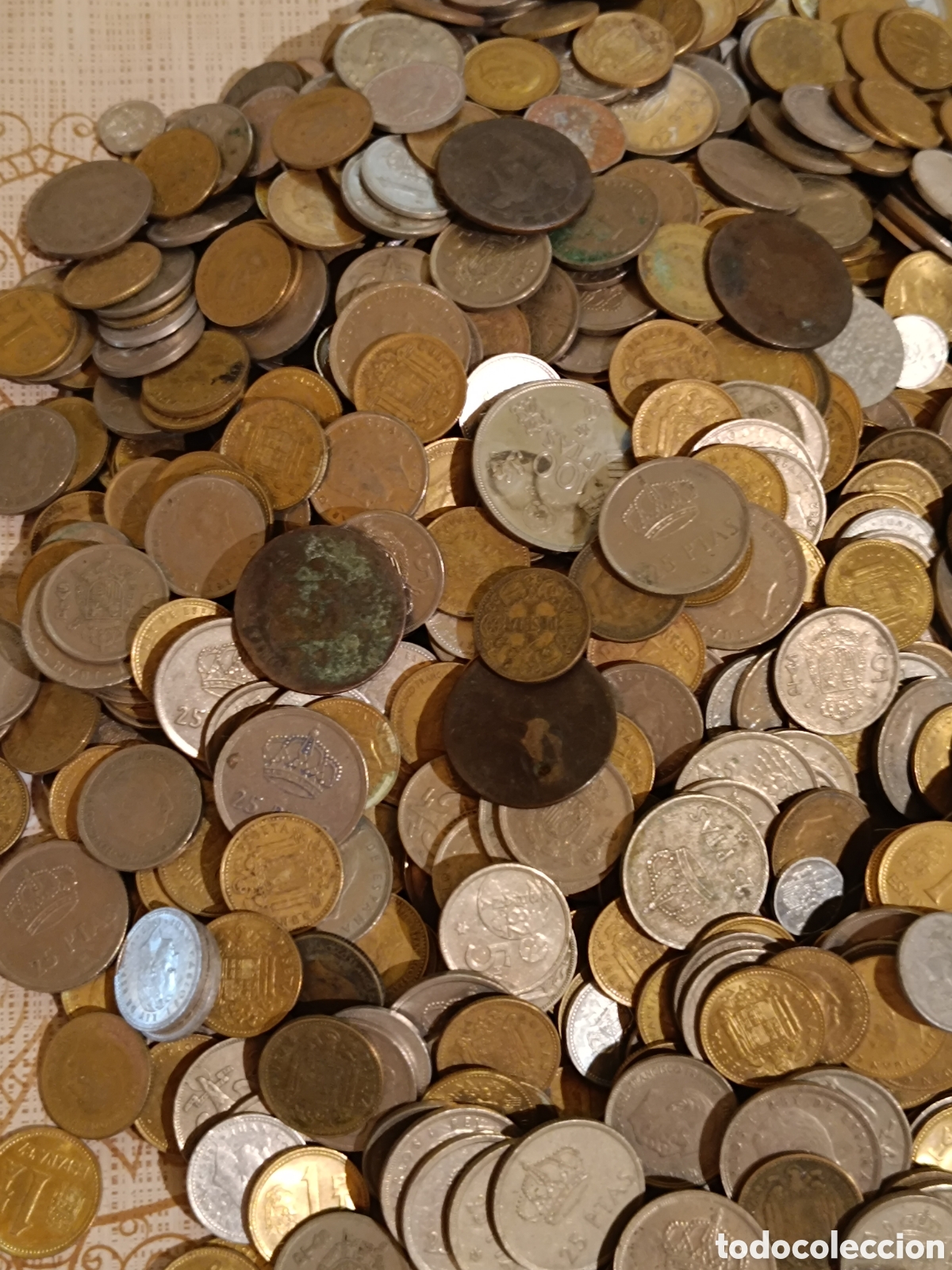 Monedas de Espa&ntilde;a: Gran lote de 5kilos de monedas - Foto 4