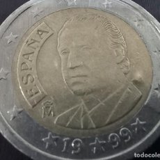 Monedas de España: MONEDA DE 2 EUROS CON ERROR, BURBUJA, ESPAÑA 1999