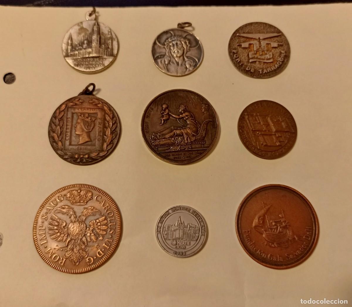 Monedas de Espa&ntilde;a: LOTE DE 9 MEDALLAS VARIADAS - Foto 1