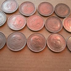 Monedas de España: COLECCION COMPLETA 14 MONEDAS 25 PTS. 1957