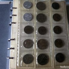 Monedas de España: S-2 ALBUM DE MONEDAS CON APROXIMADAMENTE 80 MONEDAS VARIADAS , BUEN ESTADO VER