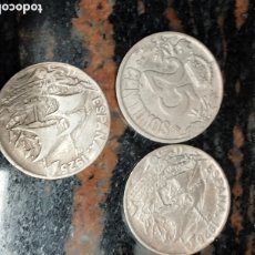 Monedas de España: LOTE 3 MONEDAS 25 CÉNTIMOS 1925