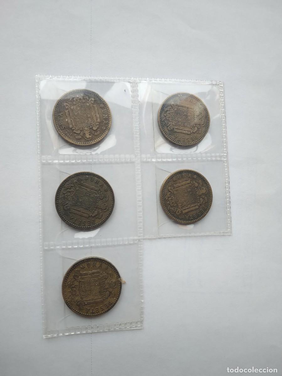Monedas de Espa&ntilde;a: COLECCION COMPLETA 1 pta. 1963 - Foto 2