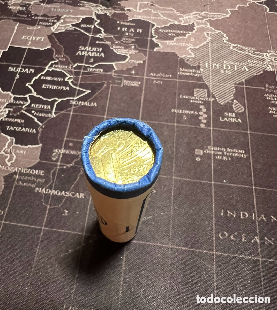Monedas de Espa&ntilde;a: RULO 40 MONEDAS 5 Pesetas - Foto 2