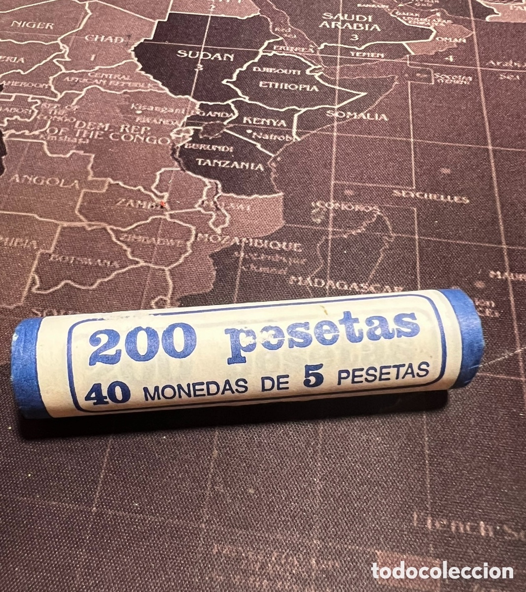 Monedas de Espa&ntilde;a: RULO 40 MONEDAS 5 Pesetas - Foto 1