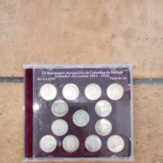 Monedas de España: LOTE MONEDAS PLATA DE LEY 75 ANIVERSARIO COFRADÍAS DE MÁLAGA 1921-1935 ECHO EN MÁLAGA 1997