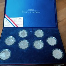 Monedas de España: ESTUCHE SERIE COMPLETA CON OCHO MONEDAS DE PLATA PROF COUPE DU MONDE DE FOOTBALL 1998