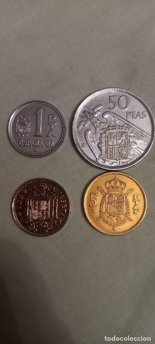 Monedas de Espa&ntilde;a: Lote monedas con ba&ntilde;o de oro y plata - Foto 2