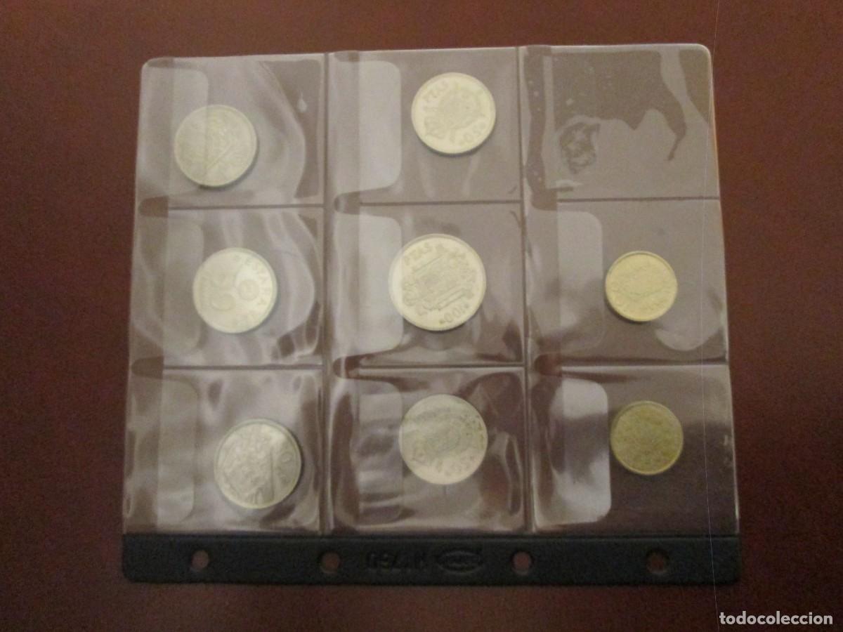 Monedas de Espa&ntilde;a: LOTE DE 8 MONEDAS EN HOJA PARDO - Foto 8