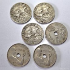 Monedas de España: ⚜️ AV631. LOTE DE 25 CÉNTIMOS 1925, 1927 Y 1934. BUENOS EJEMPLARES