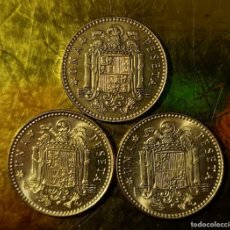 Monete di Spagna: LOTE 3 X 1 PESETA 1975* 78 ESPAÑA Y SUS DOS VARIANTES, CHILE Y LONDRES. SIN CIRCULAR LOTE 8427