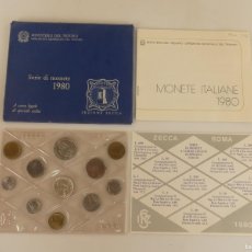 Monete di Spagna: COLECCION MONEDAS DE ITALIA SERIE DI MONETE 1980 MINISTERO DEL TESORO