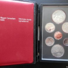 Monete di Spagna: CARTERA DE MONEDAS PROOF ROYAL CANADIAN 1980, CON CERTIFICADO