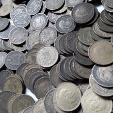 Monete di Spagna: ESTADO ESPAÑOL LOTE 1 KILOGRAMO (KILO) DE MONEDAS DE 1 PESETA (1944-1975)