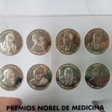 Monete di Spagna: LOTE DE 8 MONEDAS DE PLATA PREMIOS NÓBEL DE MEDICINA