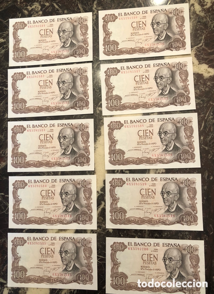Monedas de Espa&ntilde;a: Billete de 100 pesetas - Foto 5