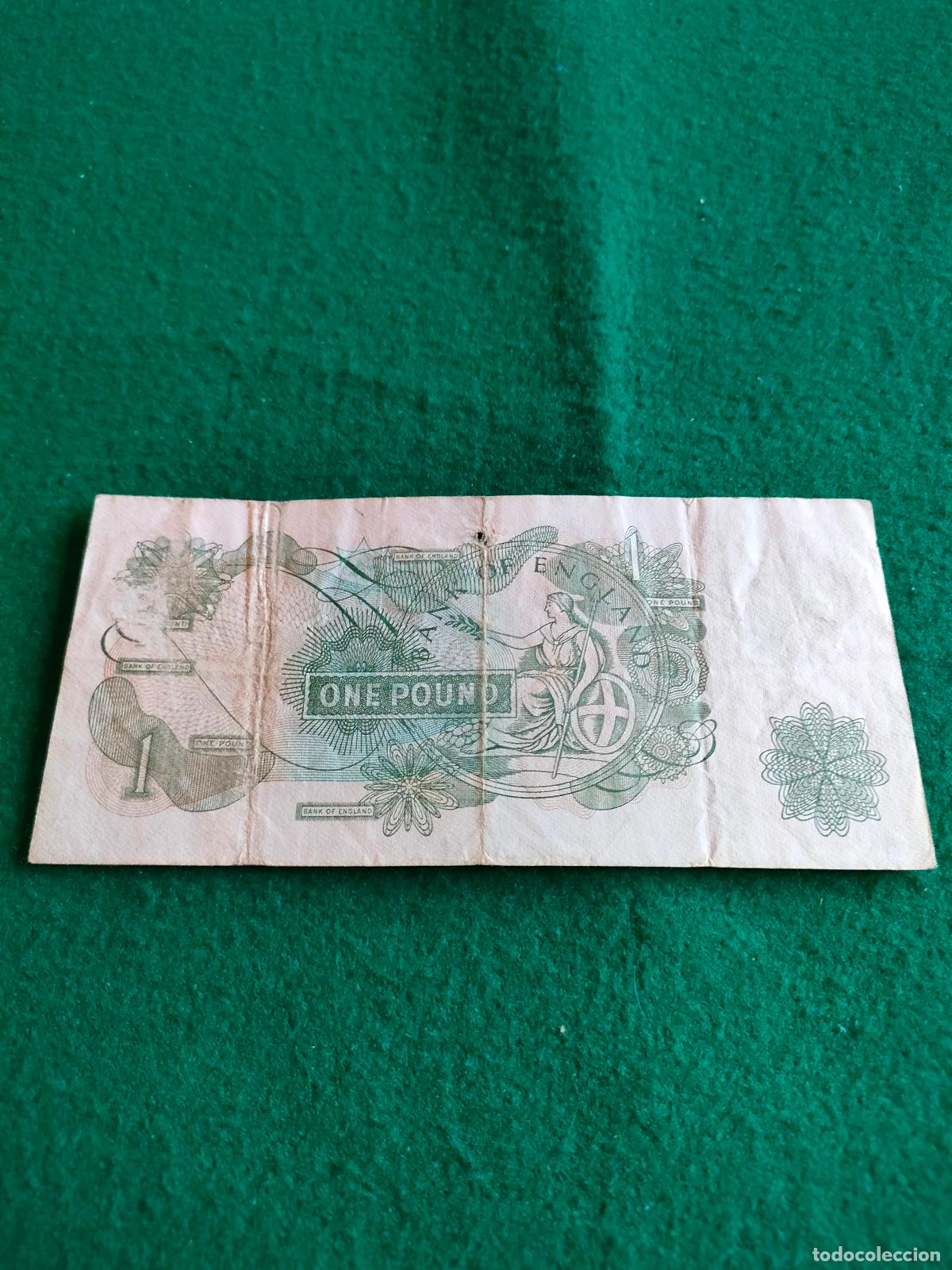Monedas de Espa&ntilde;a: BILLETE DE UNA LIBRA - Foto 2