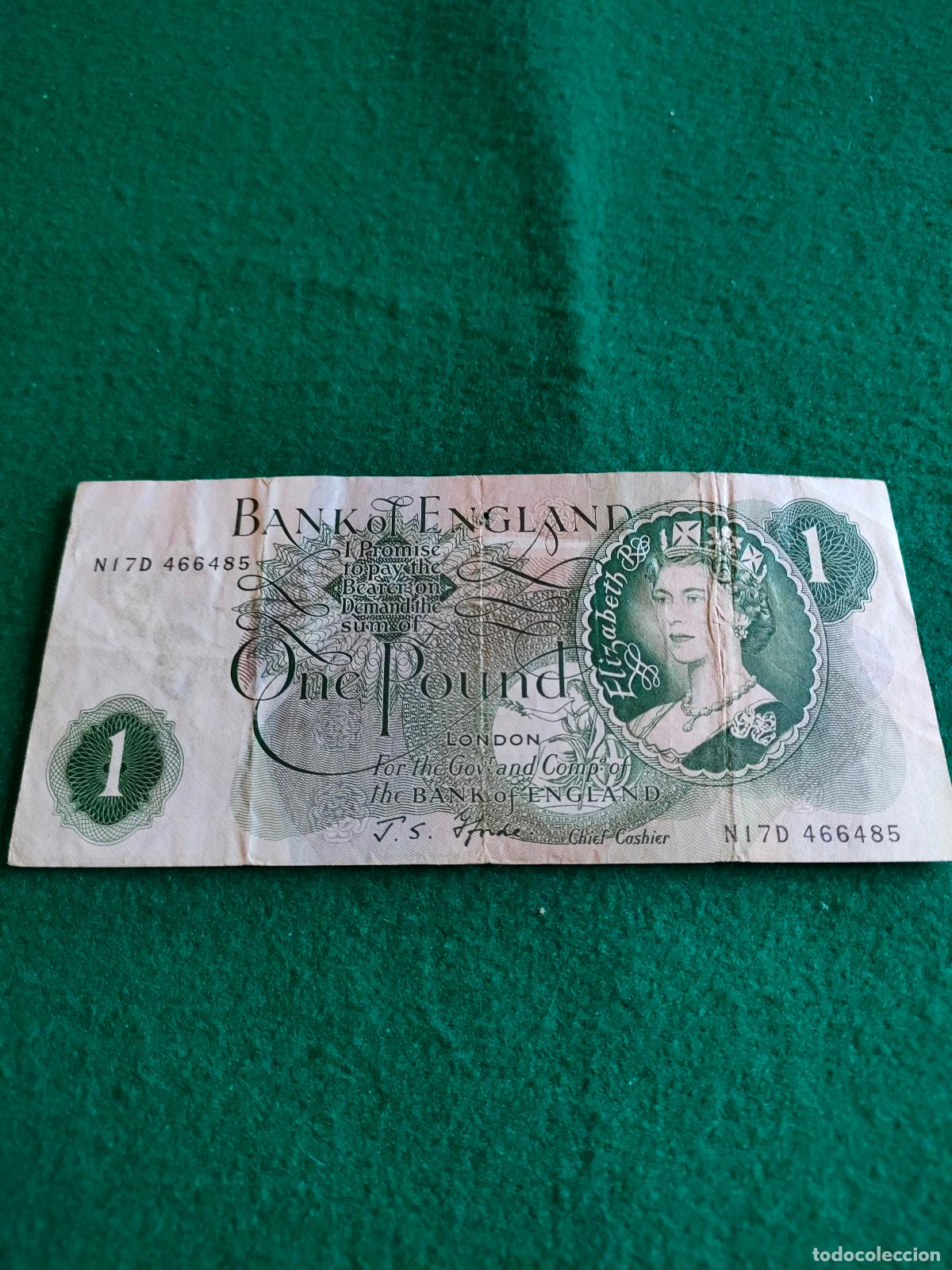 Monedas de Espa&ntilde;a: BILLETE DE UNA LIBRA - Foto 1