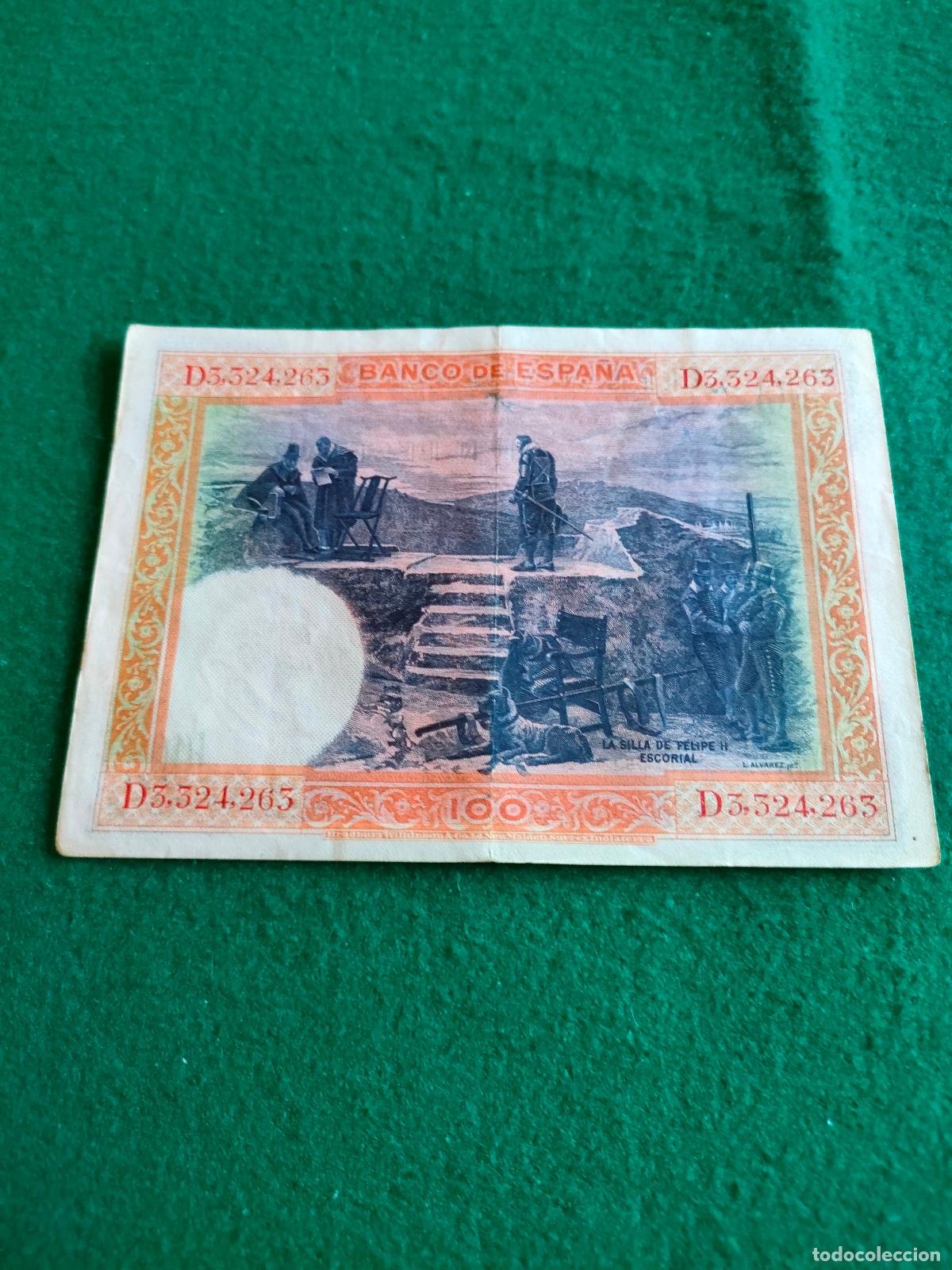 Monedas de Espa&ntilde;a: BILLETE DE 100 PESETAS DE 1925 - Foto 2