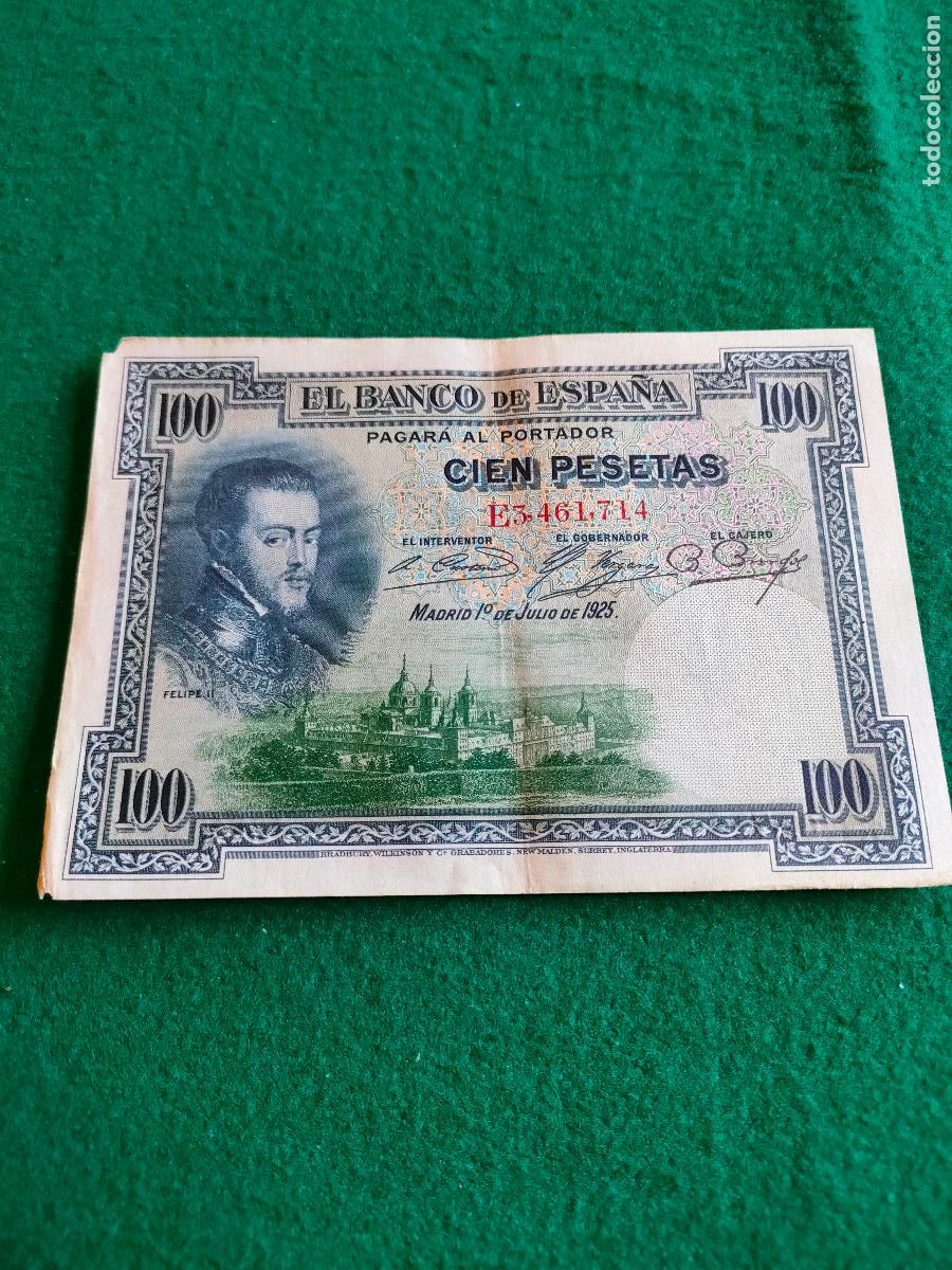 Monedas de Espa&ntilde;a: BILLETE DE 100 PESETAS DE 1925 - Foto 1