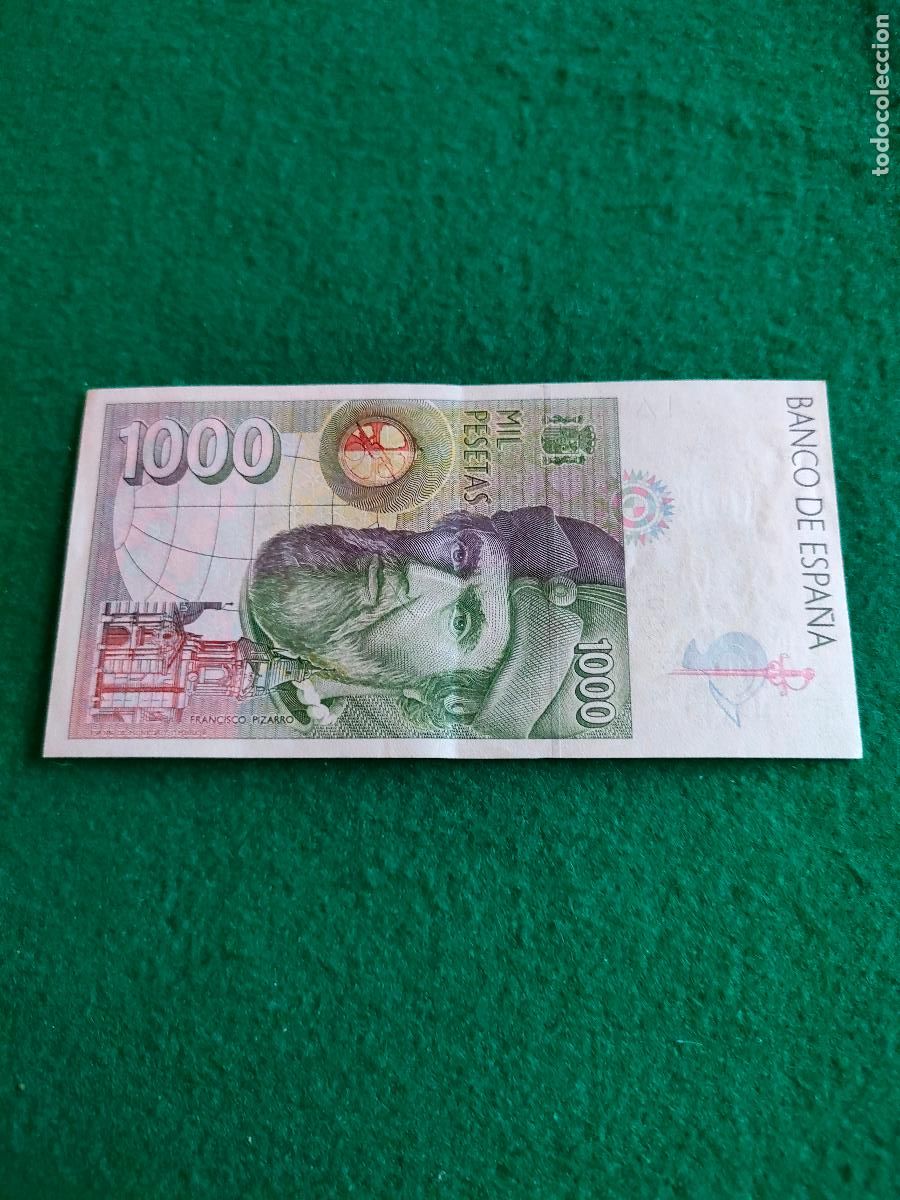 Monedas de Espa&ntilde;a: BILLETE DE 1000 PESETAS DE 1992 - Foto 2