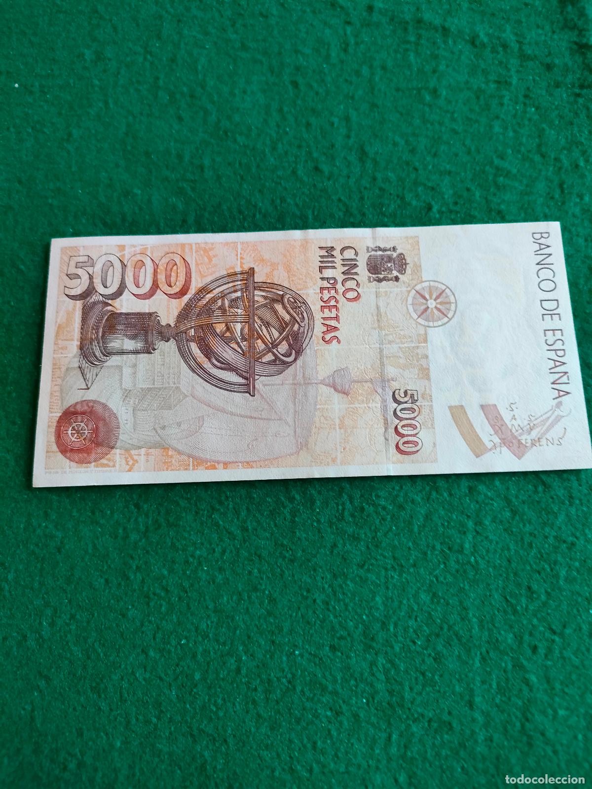 Monedas de Espa&ntilde;a: BILLETE DE 5000 PESETAS DE 1992 - Foto 2