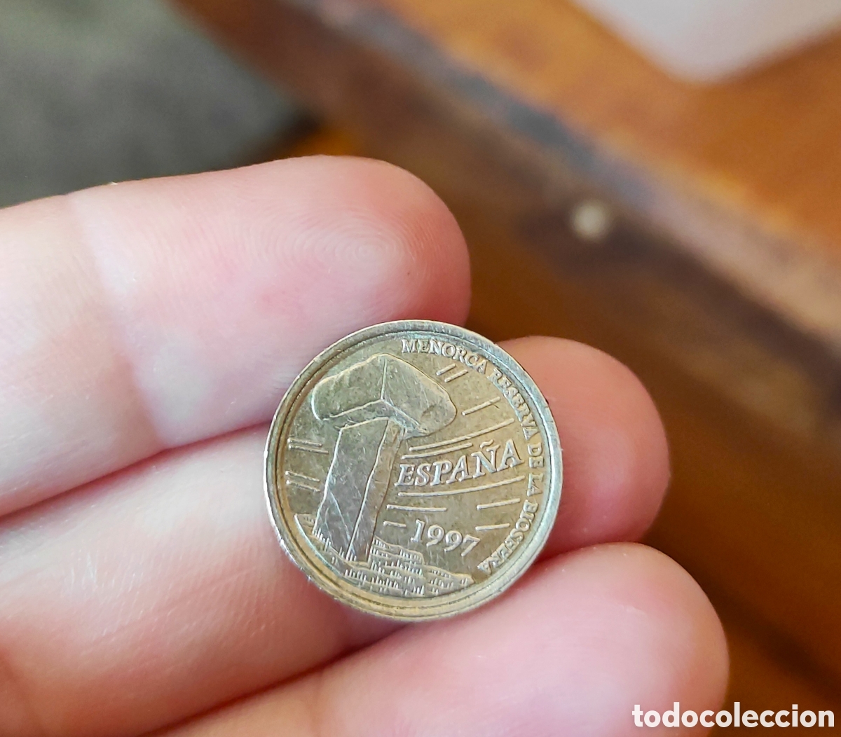 Monedas de Espa&ntilde;a: Moneda 5 pesetas Islas Baleares defecto - Foto 3