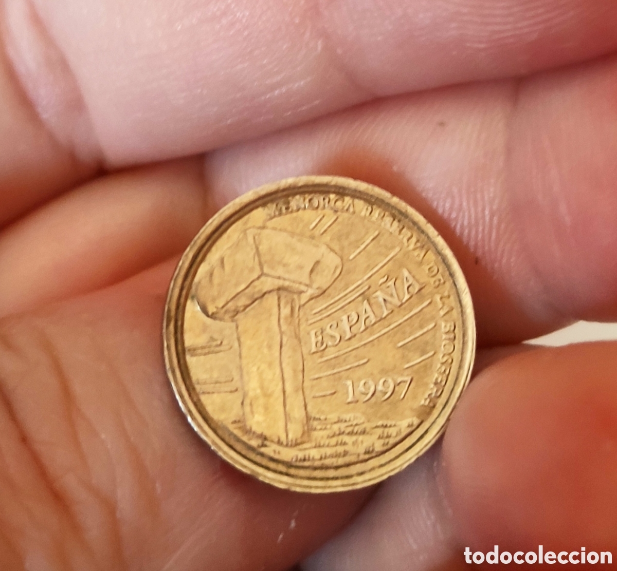 Monedas de Espa&ntilde;a: Moneda 5 pesetas Islas Baleares defecto - Foto 4
