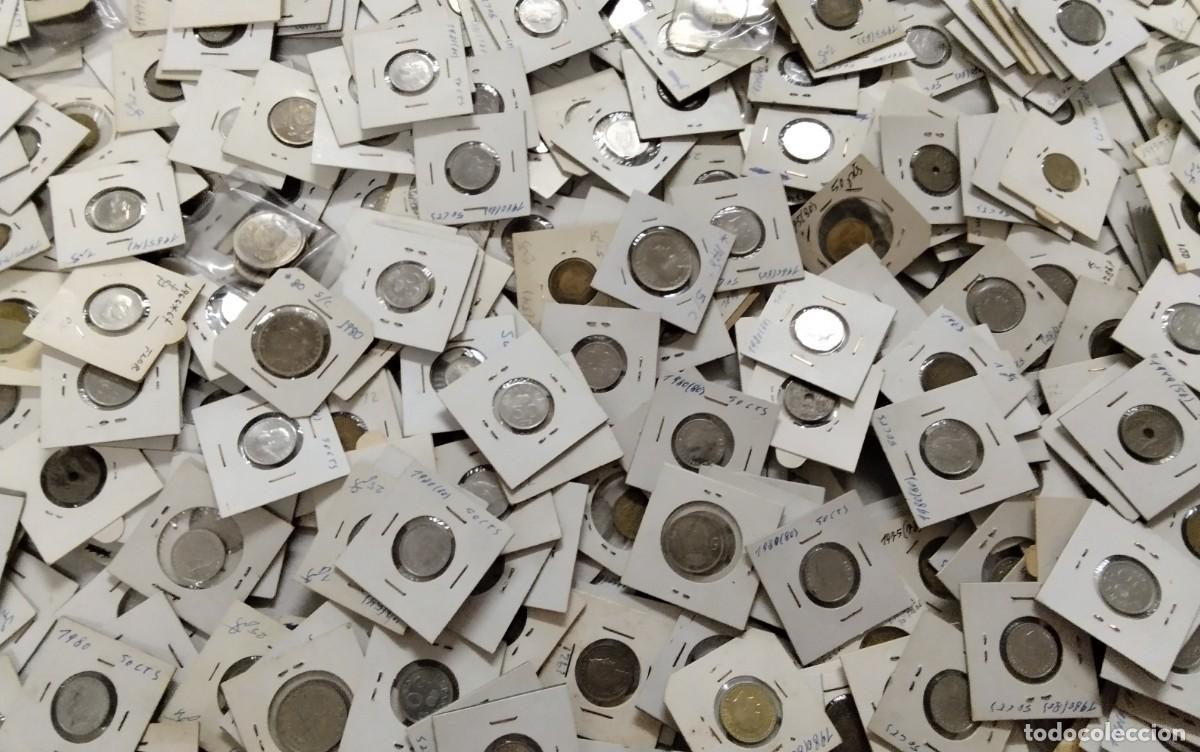 Monedas de Espa&ntilde;a: LOTE DE APROX 400 MONEDAS ESPA&Ntilde;OLAS ESTUCHADAS - Foto 1