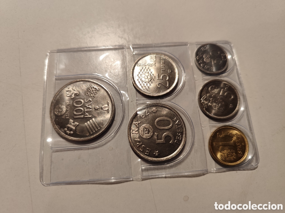 Monedas de Espa&ntilde;a: Cartera Monedas Espa&ntilde;a 82. Completa - Foto 5