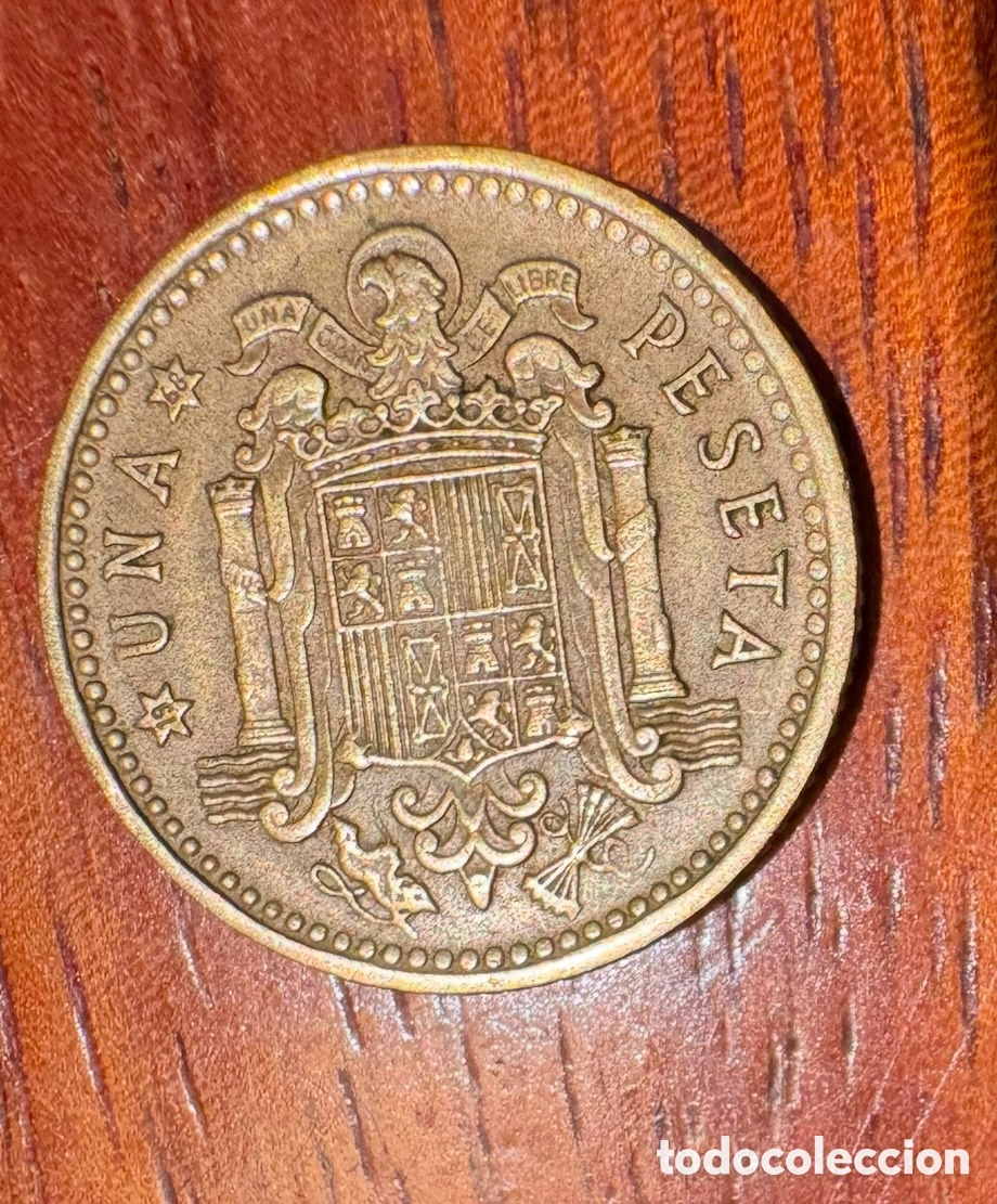 Monedas de Espa&ntilde;a: Moneda de 1 peseta de 1966 Estrella 68 - Foto 1