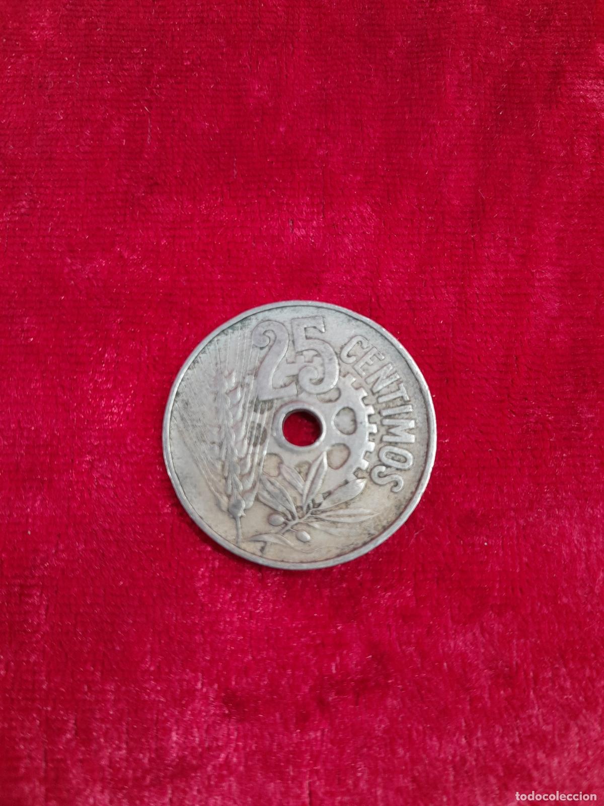 Monedas de Espa&ntilde;a: BILL-222. MONEDA 25 CENTIMOS REPUBLICA ESPANOLA 1934