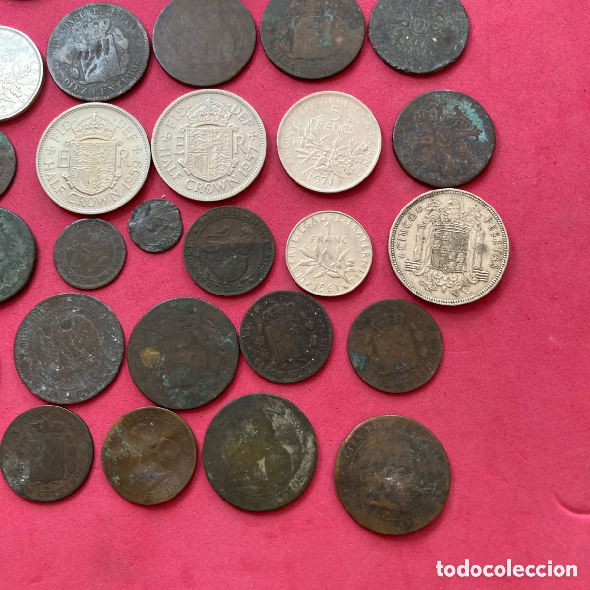 Monedas de Espa&ntilde;a: Lote de 42 Monedas sin clasificar - Foto 14