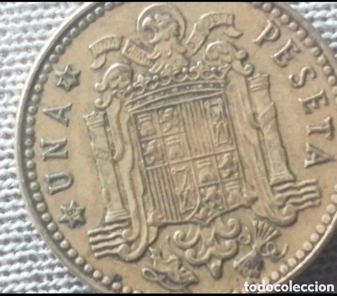 Monedas de Espa&ntilde;a: Moneda 1 peseta 1975 *79 - Foto 2