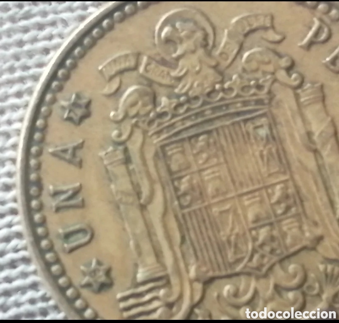 Monedas de Espa&ntilde;a: Moneda 1 peseta 1975 *79 - Foto 3
