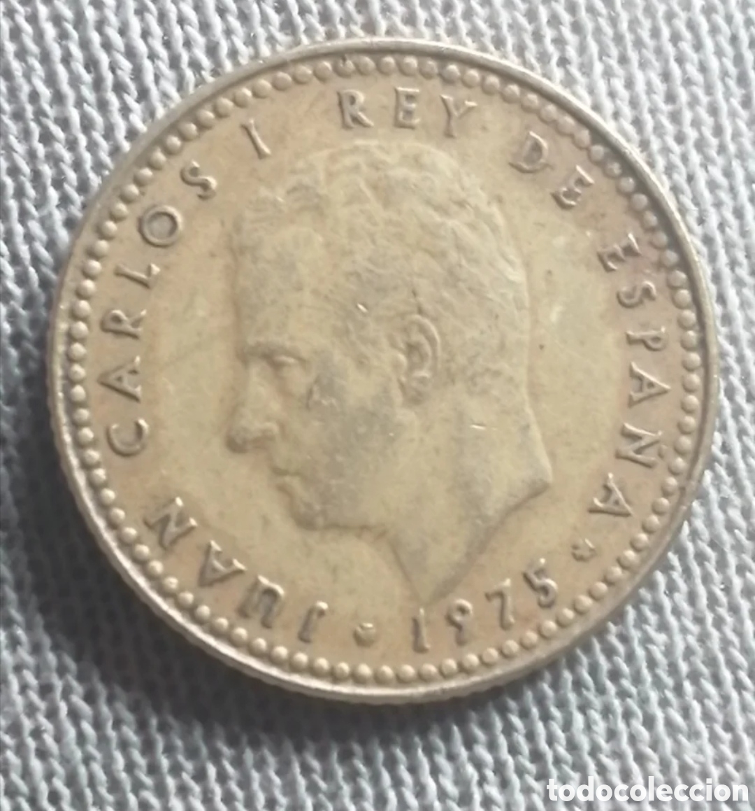 Monedas de Espa&ntilde;a: Moneda 1 peseta 1975 *79 - Foto 5