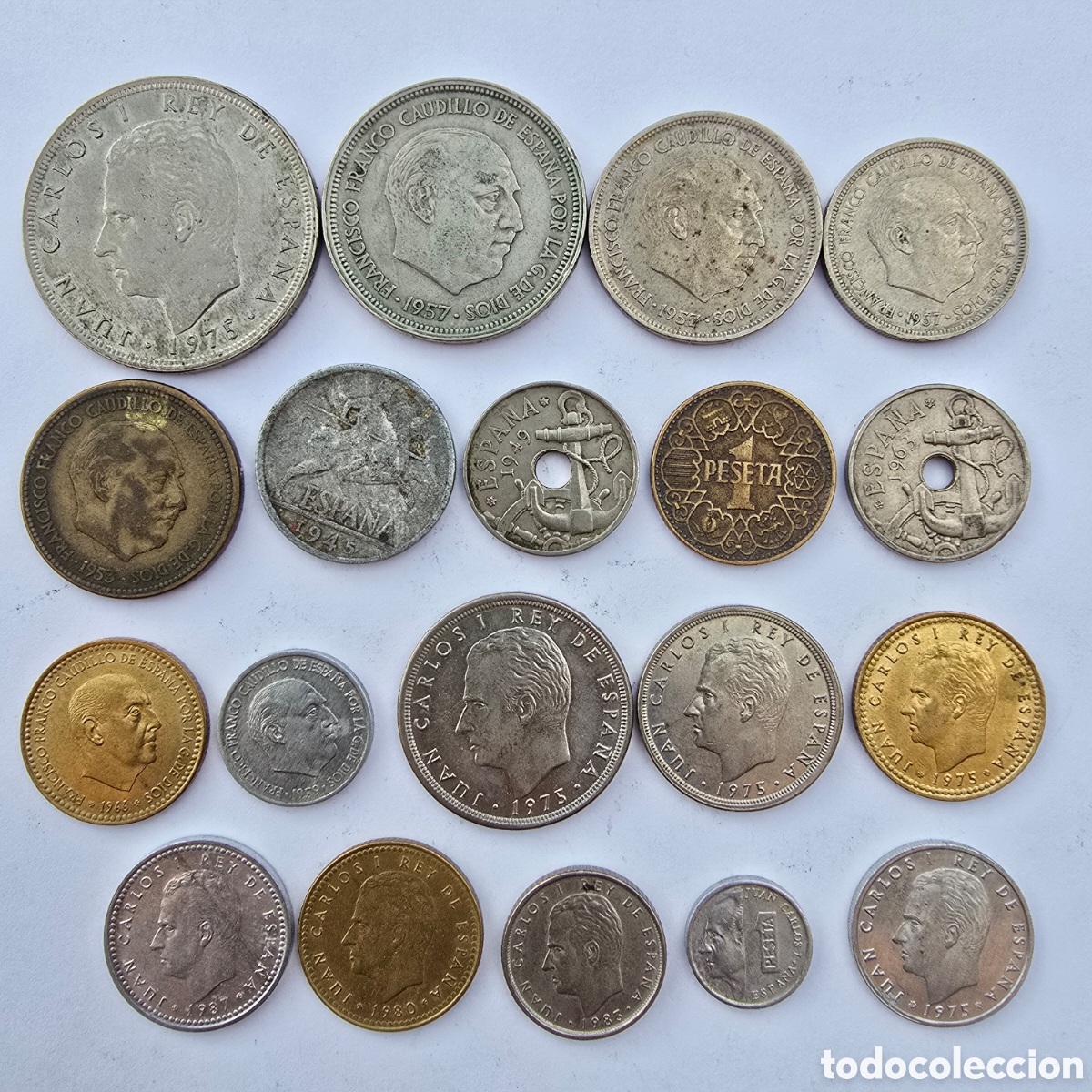 Monedas de Espa&ntilde;a: Lote de monedas Espa&ntilde;olas - Foto 1