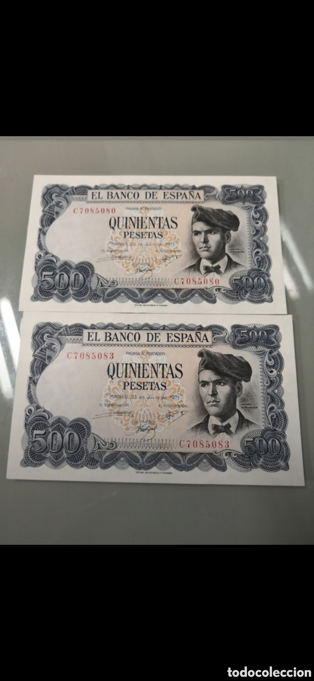 Monedas de Espa&ntilde;a: Colecci&oacute;n de billetes sin circulaci&oacute;n. - Foto 2