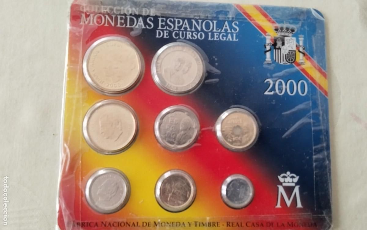 Monedas de Espa&ntilde;a: CARTERA DE MONEDAS A&Ntilde;O 2000 COMPLETA SIN CIRCULAR , VER - Foto 2